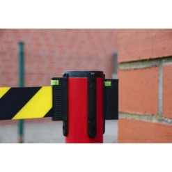 ALLROUNDLINE Absperrpfosten ALA 20, Rot, Aus Metall, Mit Schwarz-gelbem Band, 2 Stück -Bosch Shop 0529559aacbde1255343143096d6893b117baecc absperrpfosten allroundline ala 20 rot