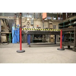 ALLROUNDLINE Absperrpfosten ALA 20, Rot, Aus Metall, Mit Schwarz-gelbem Band, 2 Stück -Bosch Shop 1a56850b53df5d2d575df8f232e83b3cf14684bf absperrpfosten allroundline ala 20 rot