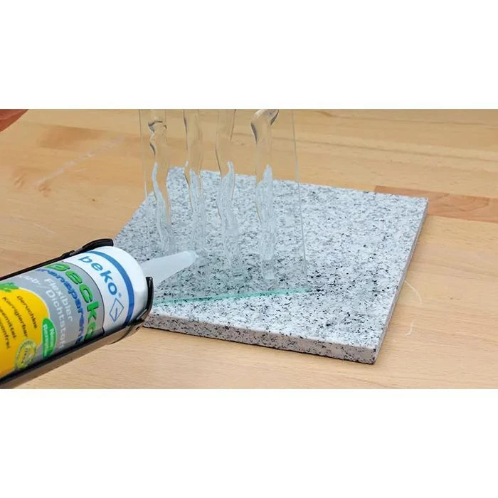 Beko Montagekleber Gecko 2453100, 290ml, Kraftkleber, Lösemittelfrei, Transparent – Bild 3