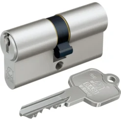 BASI Schließzylinder V50, V5000-1010, 40/40 Mm, Verschiedenschließend, Doppel-Profilzylinder