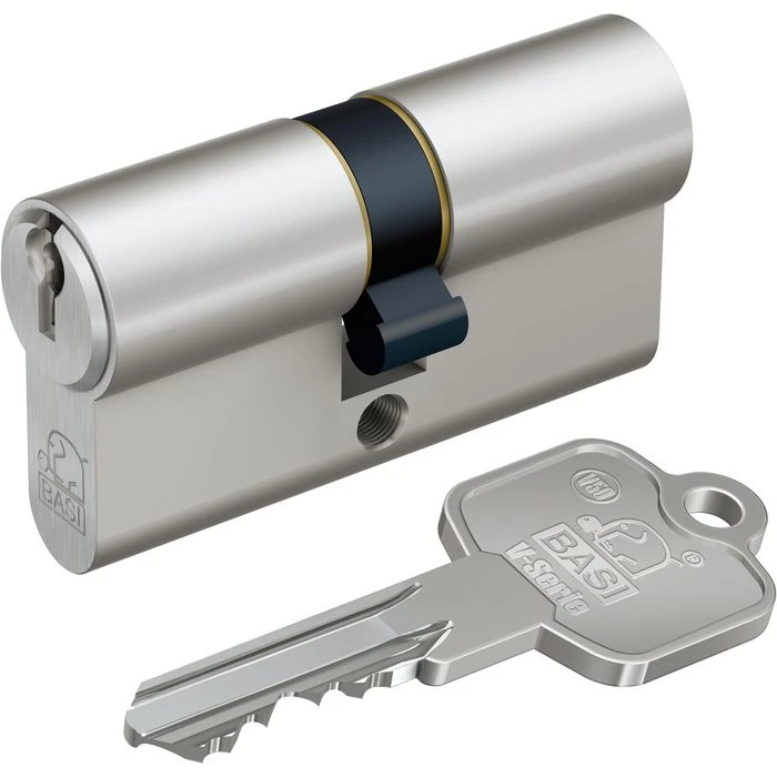 BASI Schließzylinder V50, V5000-1010, 40/40 Mm, Verschiedenschließend, Doppel-Profilzylinder 1 BASI Schließzylinder V50, V5000-1010, 40/40 Mm, Verschiedenschließend, Doppel-Profilzylinder