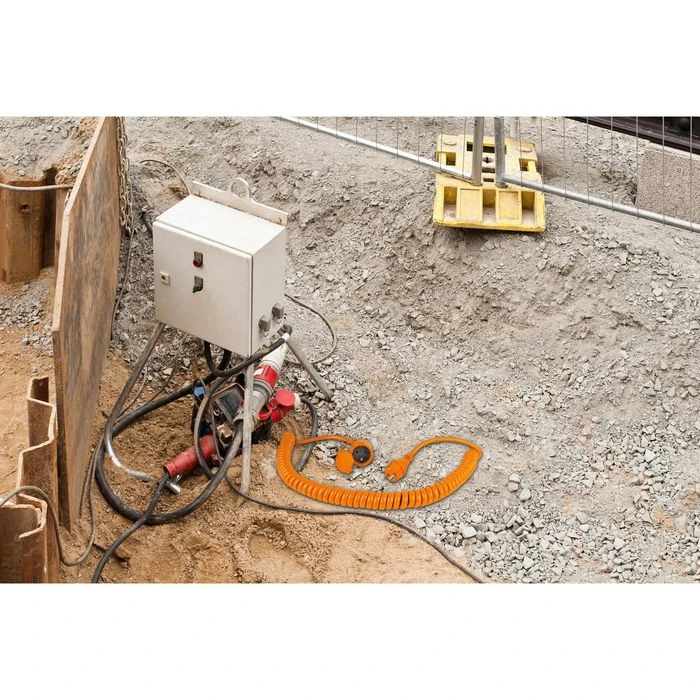 As-Schwabe Strom-Verlängerungskabel Orange 70413, 1 - 5 M, Schutzkontakt, BQ Spiralkabel, Außen IP44 2 As-Schwabe Strom-Verlängerungskabel Orange 70413, 1 - 5 M, Schutzkontakt, BQ Spiralkabel, Außen IP44 – Bild 2