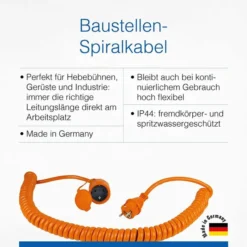 As-Schwabe Strom-Verlängerungskabel Orange 70413, 1 - 5 M, Schutzkontakt, BQ Spiralkabel, Außen IP44 7 As-Schwabe Strom-Verlängerungskabel Orange 70413, 1 - 5 M, Schutzkontakt, BQ Spiralkabel, Außen IP44 -Bosch Shop 40d4e5f9c98e64264ab8985d27345dd216dc98a0 strom verlaengerungskabel as schwabe orange 70413