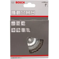 Alternative view of Bosch Drahtbürste 2608622124, Scheibenbürste, Für Bohrmaschine, Edelstahl, Rundschaft, Ø 100mm