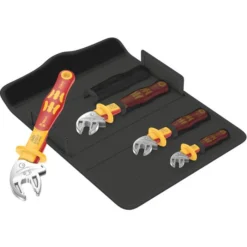 Wera Maulschlüssel 6004 Joker VDE 4 Set 1, Einmaulschlüssel, 7-19mm, Selbstjustierend