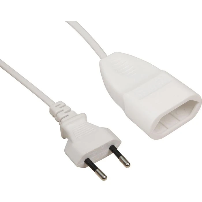 Böttcher-AG Strom-Verlängerungskabel, 2m, Eurostecker, Weiß 1 Böttcher-AG Strom-Verlängerungskabel, 2m, Eurostecker, Weiß
