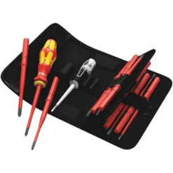 Wera Schraubendreher-Set Kompakt VDE16 Extra Slim1, 16-teilig, Schlitz, Kreuzschlitz, Torx, Tasche