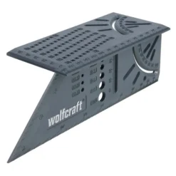 Wolfcraft Gehrungswinkel 5208000, 3D, Aus Kunststoff, Mit Anschlag Für 45° Und 90°