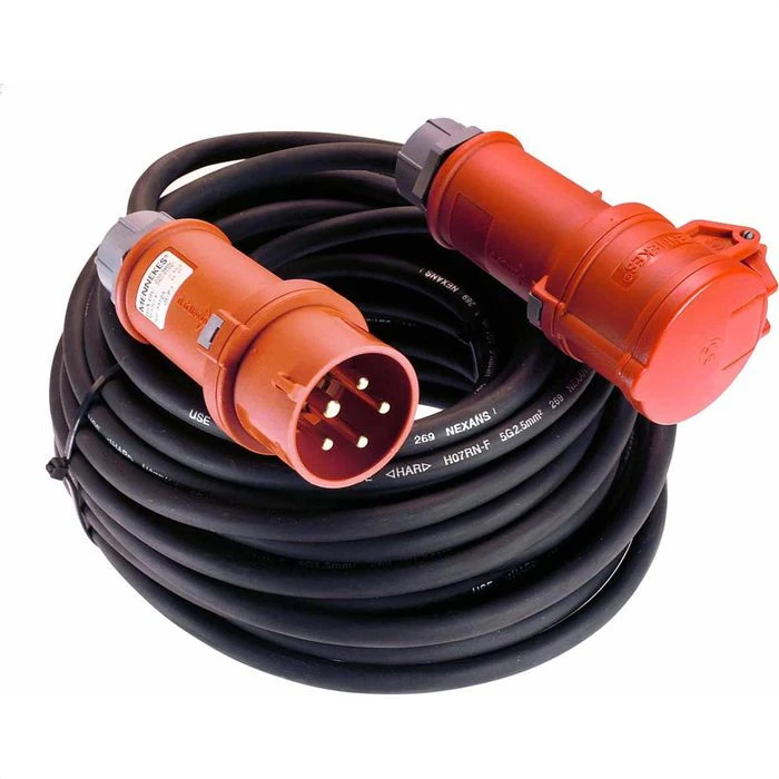 As-Schwabe Verlängerungskabel 61015, 25m, CEE 400 V, 16 A, Gummi, IP44, Außen, Schwarz 1 As-Schwabe Verlängerungskabel 61015, 25m, CEE 400 V, 16 A, Gummi, IP44, Außen, Schwarz