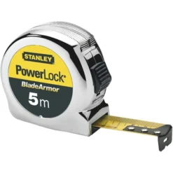 Stanley Maßband Micro PowerLock Blade Armor, 5m, Rücklaufsperre (PowerLock), BladeArmor-Überzug