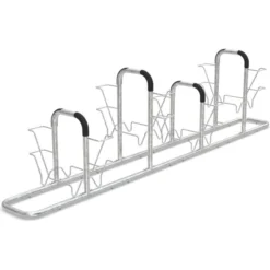 WSM Fahrradständer 6108 Anlehnparker, 8 Fahrräder, Stahl, Freistehend