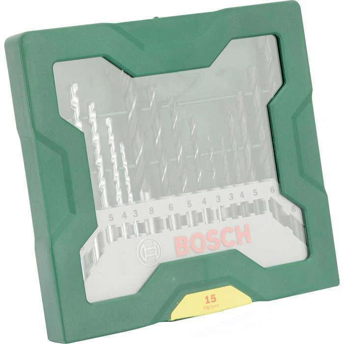 Bosch Bohrer Mini-X-Line Mixed-Set, 15-teiliges Set, 3-8mm, Metall, Holz, Steinbohrer 2 Bosch Bohrer Mini-X-Line Mixed-Set, 15-teiliges Set, 3-8mm, Metall, Holz, Steinbohrer – Bild 2