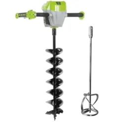 Zipper Erdbohrer ZI-EBM40V-AKKU, Mit Mixer, 150 Mm Ø Bohrer, 120 Mm Ø Mixer, 40V