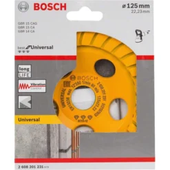 Alternative view of Bosch Diamantschleiftopf Best For Universal Turbo, 125 X 22,23mm, Für Beton, Granit, Baumaterial