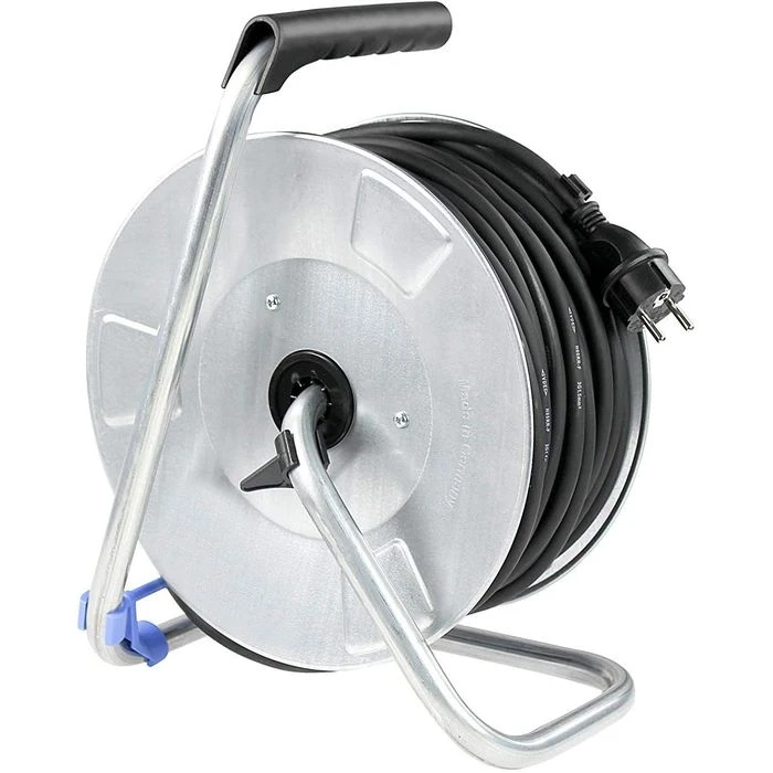 As-Schwabe Kabeltrommel 10414, 25m, Innen, Metall, 4-fach Schutzkontakt 5 As-Schwabe Kabeltrommel 10414, 25m, Innen, Metall, 4-fach Schutzkontakt – Bild 5