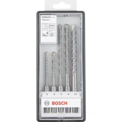Bosch Bohrer Robust Line SDS-plus-5, SDS+, 5-teiliges Set, 5-10mm, Steinbohrer