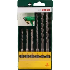Bosch Bohrer SDS-plus-1, SDS+, 6-teiliges Set, 5-10mm, Steinbohrer