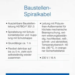 As-Schwabe Strom-Verlängerungskabel Orange 70413, 1 - 5 M, Schutzkontakt, BQ Spiralkabel, Außen IP44 6 As-Schwabe Strom-Verlängerungskabel Orange 70413, 1 - 5 M, Schutzkontakt, BQ Spiralkabel, Außen IP44 -Bosch Shop ab49bf674a22d872a15621c6a93efca3741bac46 strom verlaengerungskabel as schwabe orange 70413