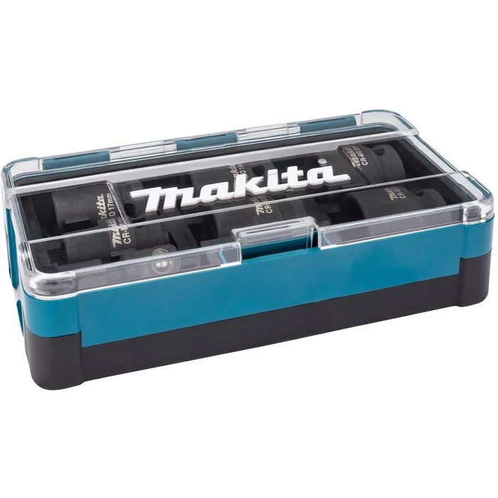 Makita Steckschlüssel B-69733, 7-teilig, 13 - 24mm Schlüsselweite - 38mm Länge, 1/2 Zoll 2 Makita Steckschlüssel B-69733, 7-teilig, 13 - 24mm Schlüsselweite - 38mm Länge, 1/2 Zoll – Bild 2