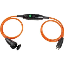 As-Schwabe Strom-Verlängerungskabel 45401, 3m, Schutzkontakt, PRCD-K, Außen IP44