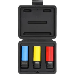 GEDORE-Red Steckschlüssel R63043003, 3-teilig, 17, 19, 21mm Schlüsselweite - 86mm Länge, 1/2 Zoll