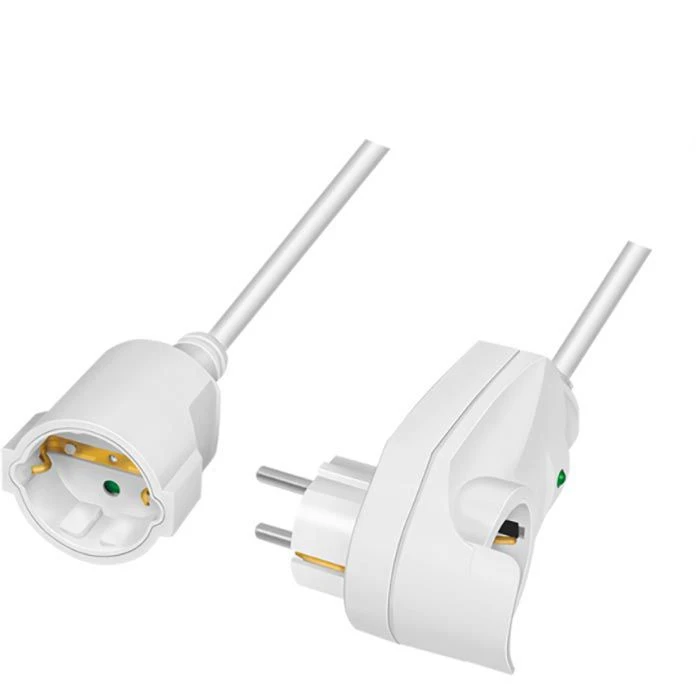 LogiLink Strom-Verlängerungskabel LPS275, 3m, Schutzkontakt, Durchgangsstecker, Weiß 2 LogiLink Strom-Verlängerungskabel LPS275, 3m, Schutzkontakt, Durchgangsstecker, Weiß – Bild 2