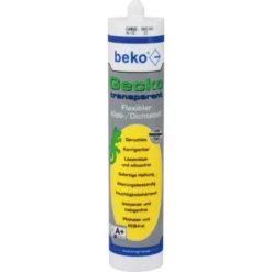 Beko Montagekleber Gecko 2453100, 290ml, Kraftkleber, Lösemittelfrei, Transparent