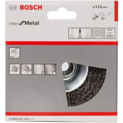 Alternative view of Bosch Drahtbürste 2608622101, Kegelbürste, Für Winkelschleifer, Stahldraht, M14, Ø 115mm