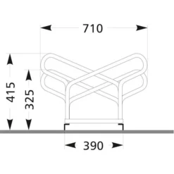 WSM Fahrradständer 2158 Bügelparker, 8 Fahrräder, Stahl, Freistehend -Bosch Shop cb0ce22278b5f6cc2c69163676284e0297585a4c fahrradstaender wsm 2158 buegelparker