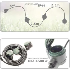 REV Strom-Verlängerungskabel Supraflex, 10m, 3 X Schutzkontakt, Außen, Schwarz -Bosch Shop de95912950cc372ed9ea733f1ea7e90576bf9131 strom verlaengerungskabel rev ritter supraflex