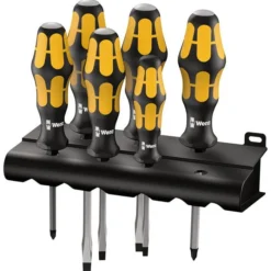 Wera Schraubendreher-Set Kraftform 932/6, 6-teilig, Schlitz, Kreuzschlitz