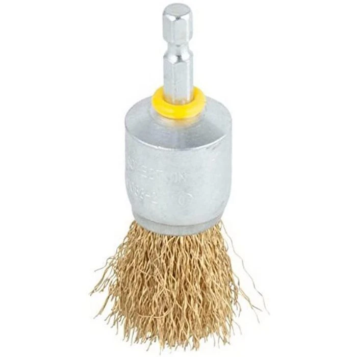 Wolfcraft Drahtbürste 2738000, Pinselbürste, Für Bohrmaschine, Messing, 6kant-Schaft, Ø 25mm 1 Wolfcraft Drahtbürste 2738000, Pinselbürste, Für Bohrmaschine, Messing, 6kant-Schaft, Ø 25mm