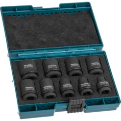Makita Steckschlüssel D-41517, 9-teilig, 8 - 24mm Schlüsselweite - 38mm Länge, 1/2 Zoll -Bosch Shop f1b0fd331612bd2cfd63cbf06d9b5de04a232c2c steckschluessel makita d 41517 9 teilig