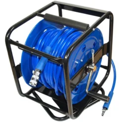 Aerotec Druckluftschlauchtrommel 30 M, 25850040, Bis 15 Bar, 1/4 Zoll, PU-Schlauch