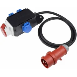 As-Schwabe Stromverteiler MIXO Enz 16 A, Außen, IP44, 1 X CEE, 3 X Schutzkontakt