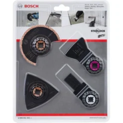 Bosch Multifunktionswerkzeug-Zubehör 2608661695, Fliesen Set, 4-teilig