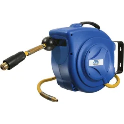 As-Schwabe Druckluftschlauchtrommel Automatik 10m, 12 Bar, 10x3 Mm PVC-Schlauch, Schlauchaufroller